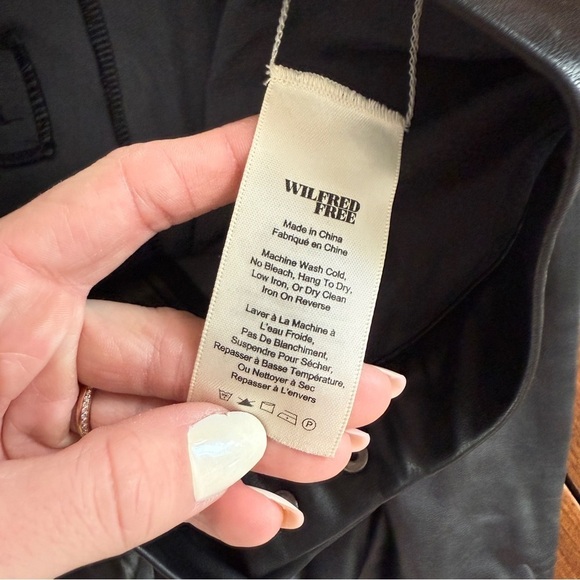 Aritzia Wilfred Free Faux Leather Pants - Picture 7 of 8